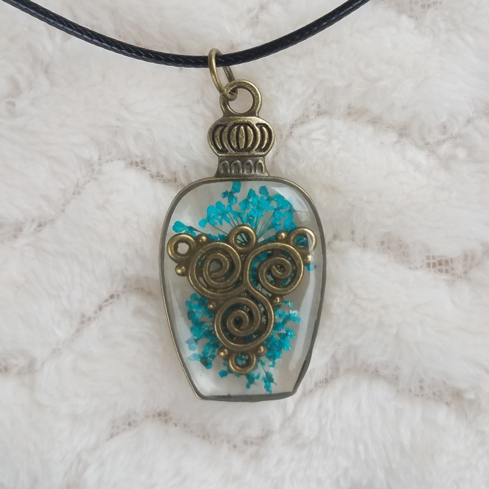 Tribal Charm Pendant Necklace, Handcrafted NWOT